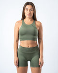 Elevate Seamless Top - Olive Green