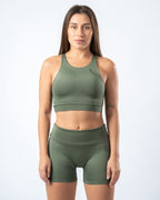 Elevate Seamless Top - Olive Green