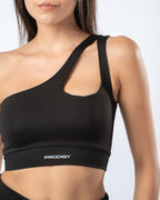 Apex One-Shoulder Top - Black