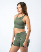 Elevate Seamless Top - Olive Green