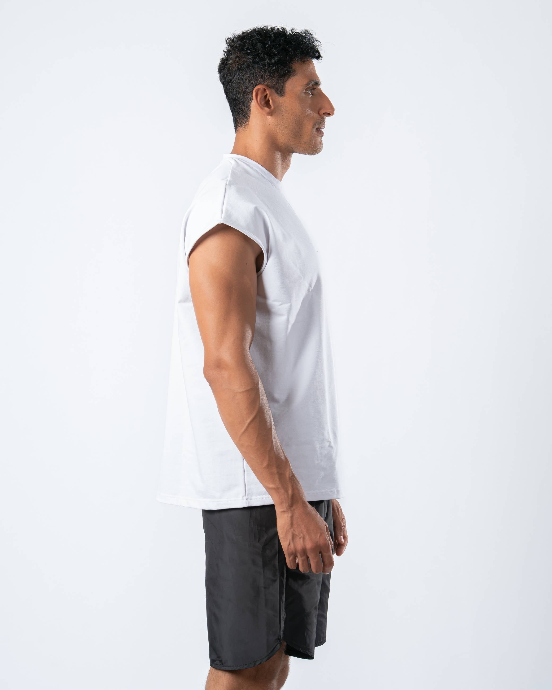 Aero Muscle Tank - White