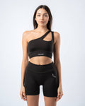 Apex One-Shoulder Top - Black