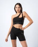 Apex One-Shoulder Top - Black