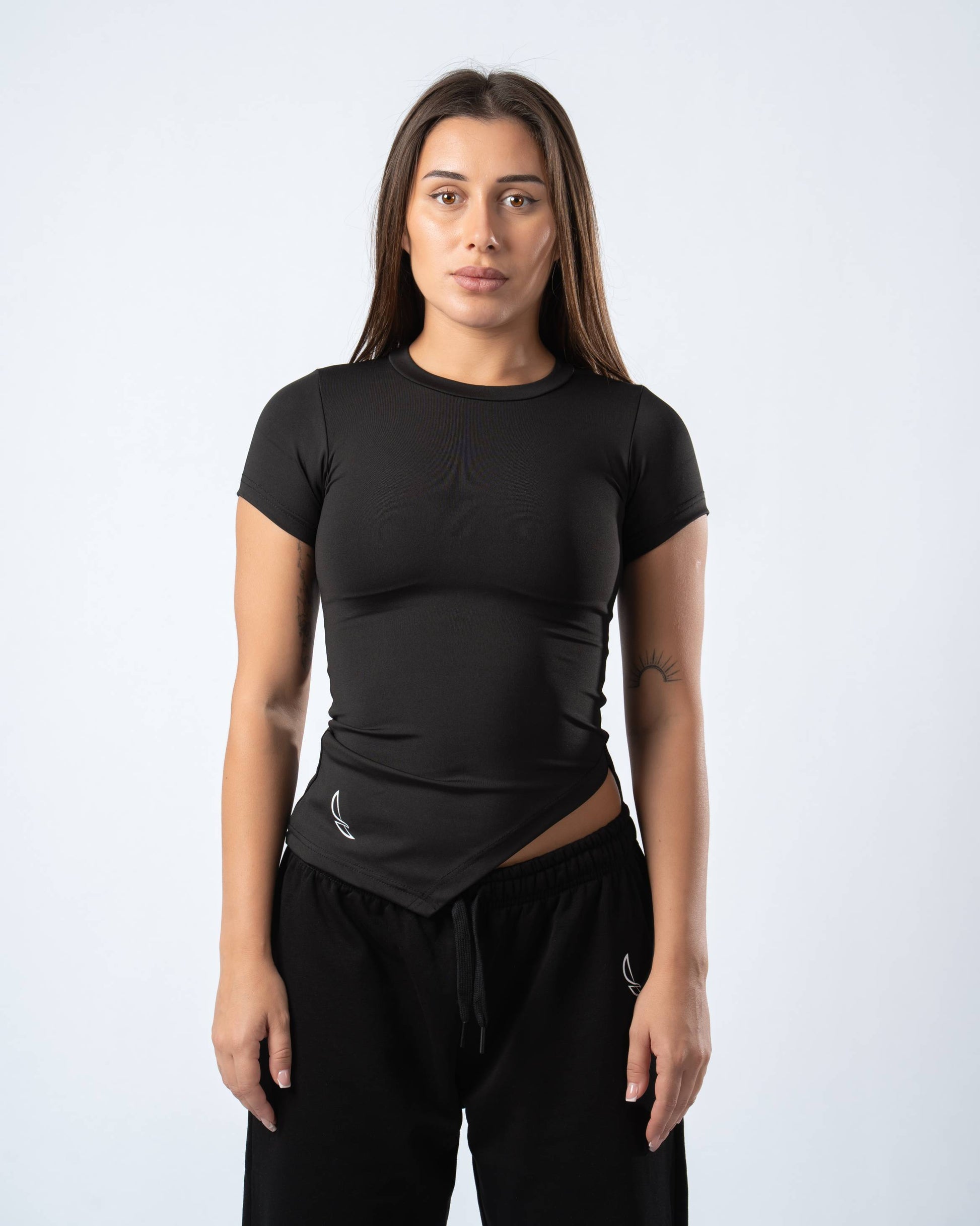 The Nova Slit Short Sleeve Top