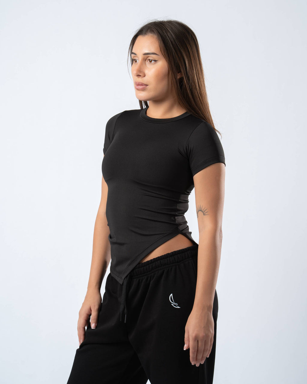The Nova Slit Short Sleeve Top