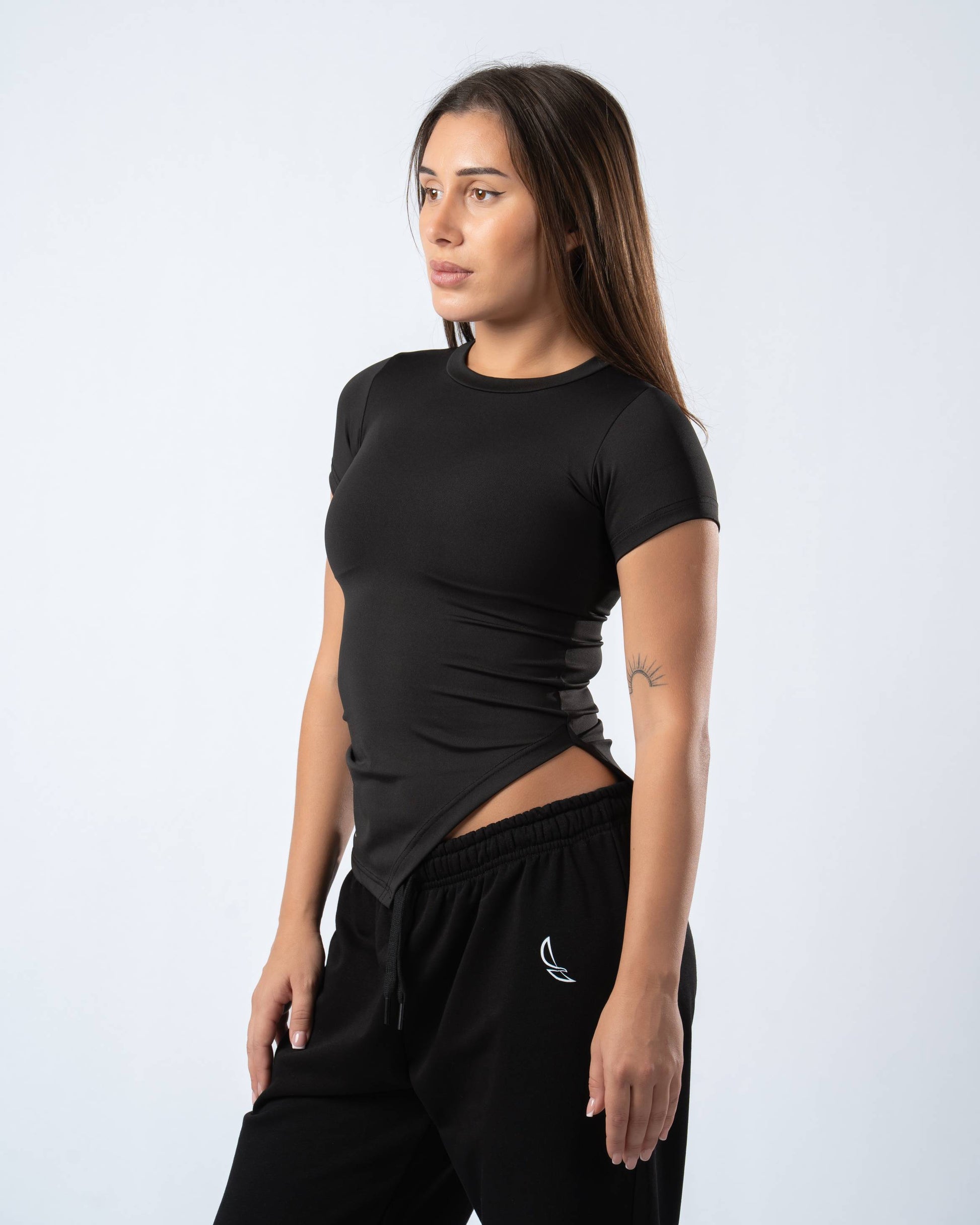 The Nova Slit Short Sleeve Top