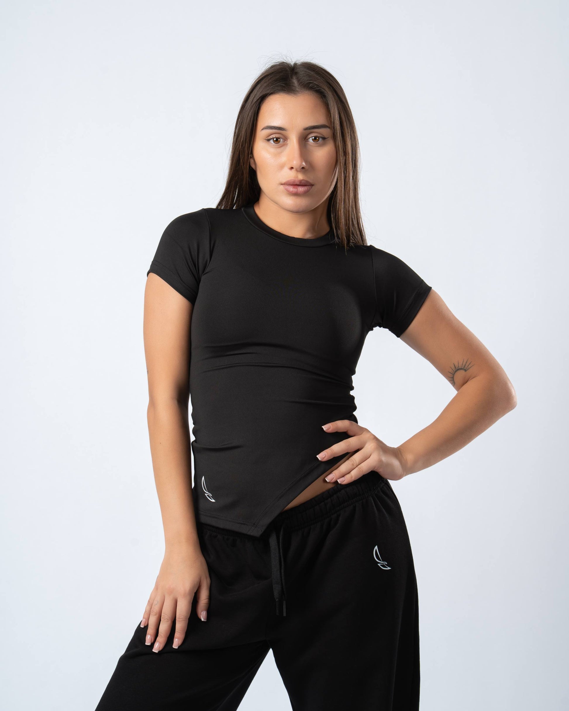 The Nova Slit Short Sleeve Top