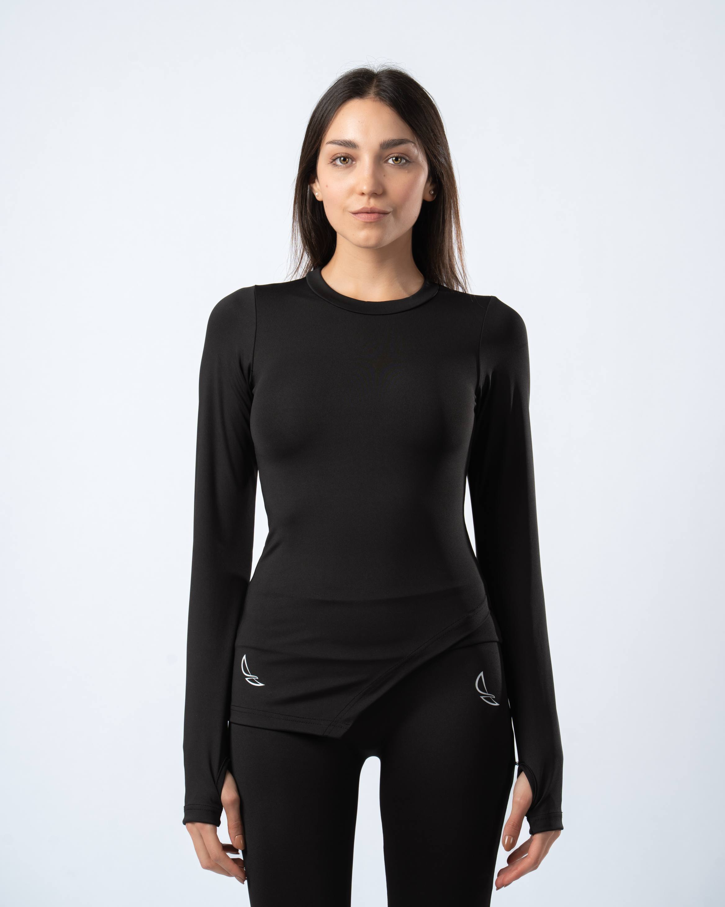Nova Slit Long Sleeve - Black
