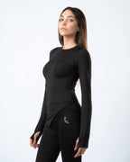 Nova Slit Long Sleeve - Black