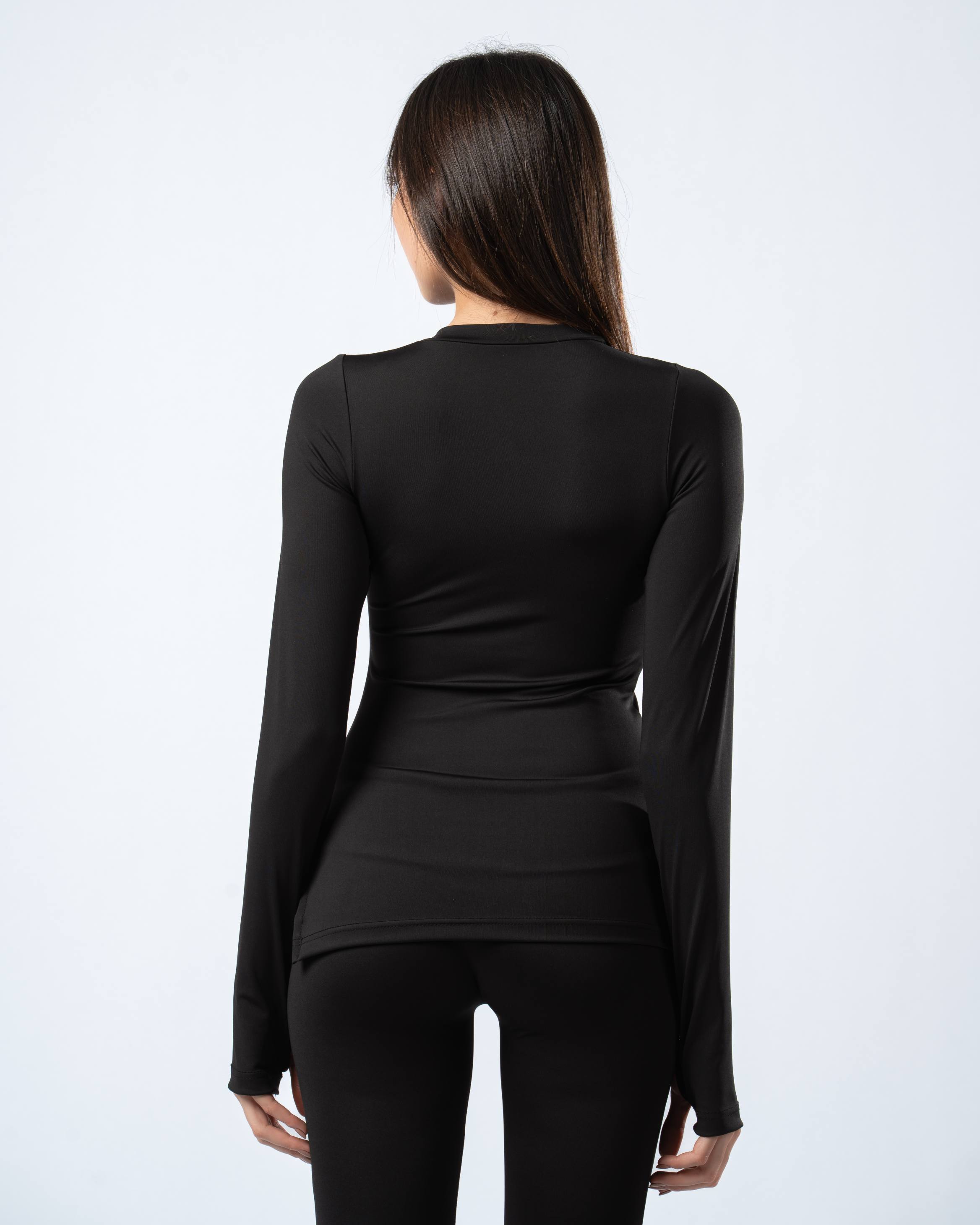 Nova Slit Long Sleeve - Black