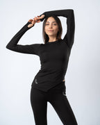 Nova Slit Long Sleeve - Black