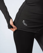 Nova Slit Long Sleeve - Black