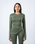 Nova Slit Long Sleeve - Olive