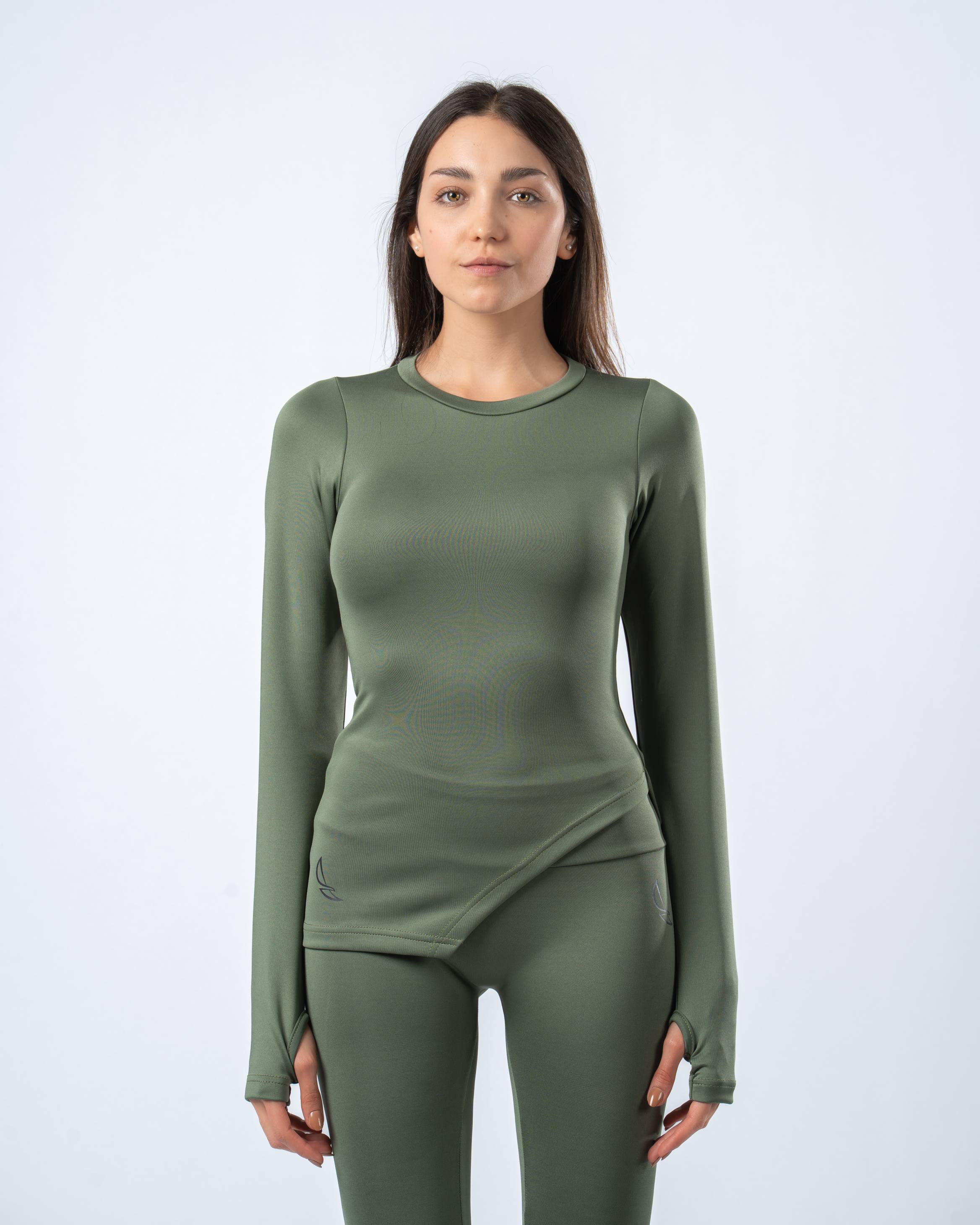 Nova Slit Long Sleeve - Olive