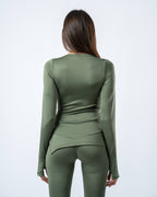 Nova Slit Long Sleeve - Olive