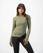 Nova Slit Long Sleeve - Army Green
