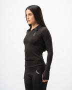 Lyra Quarter Zipper - Black