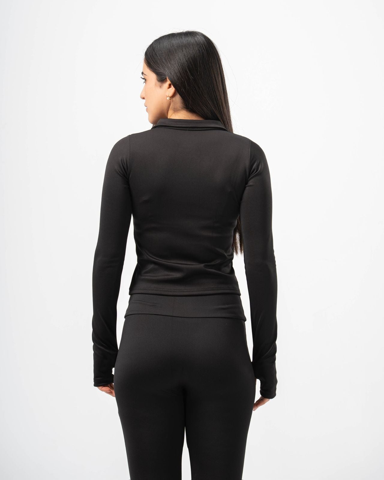 Lyra Quarter Zipper - Black