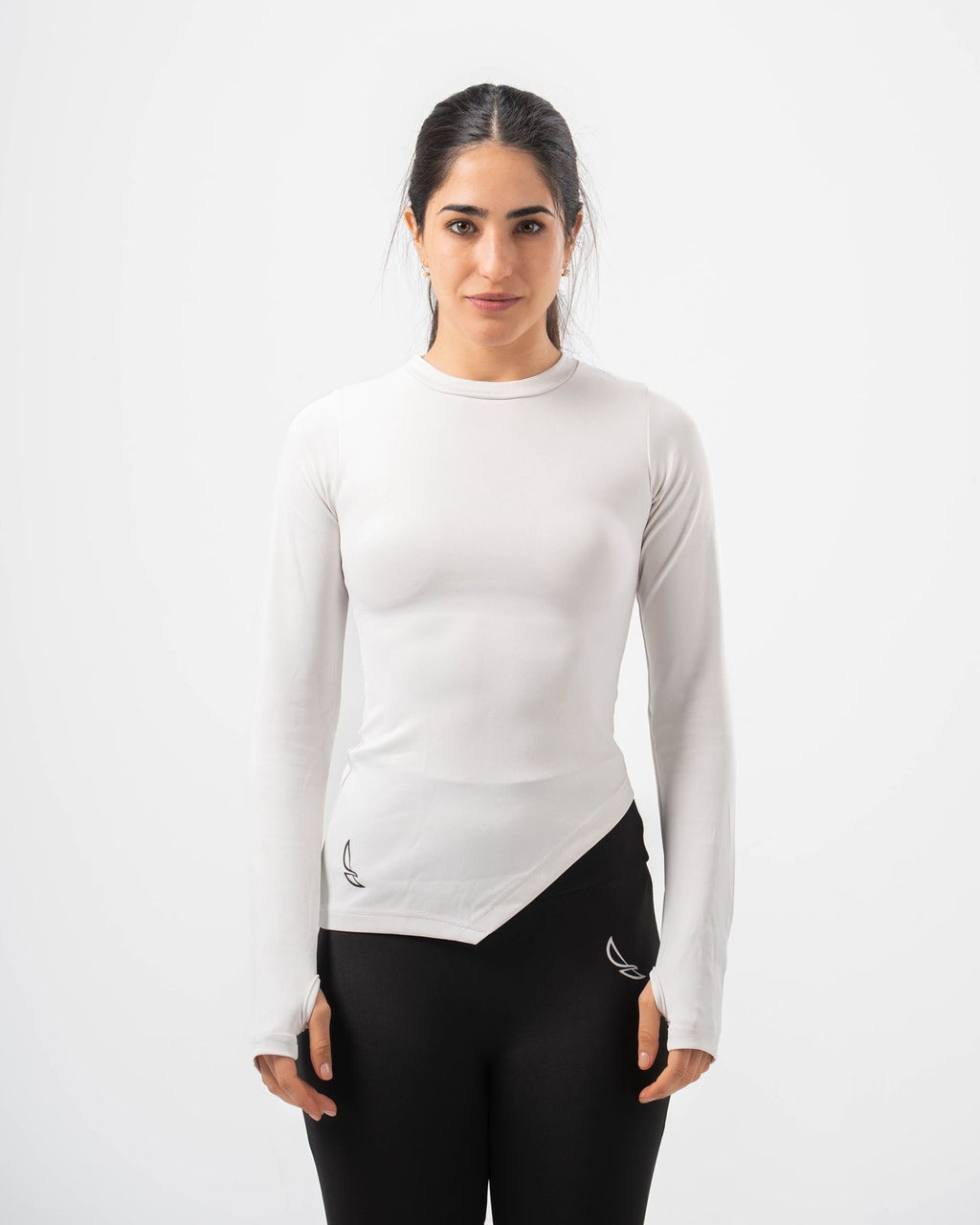 Nova Slit Long Sleeve - White
