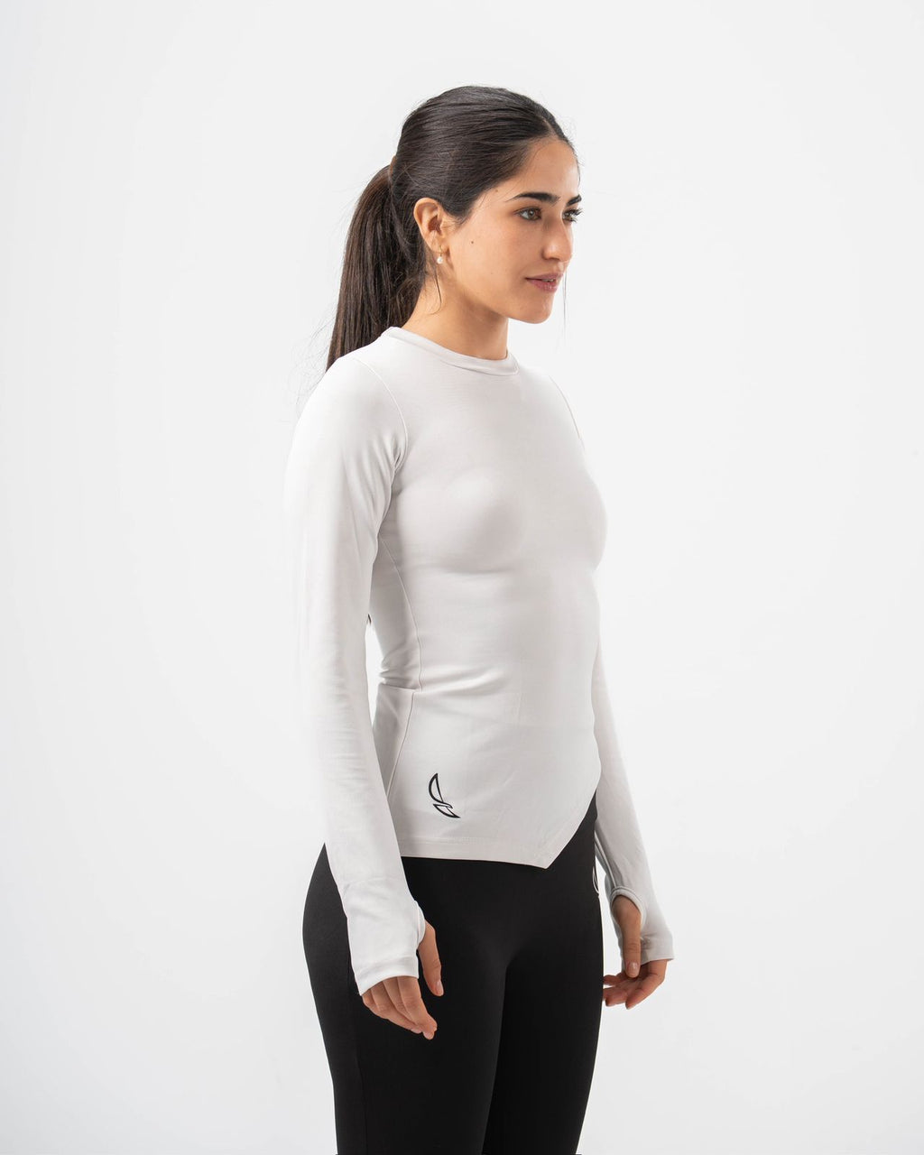 Nova Slit Long Sleeve - White