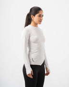 Nova Slit Long Sleeve - White