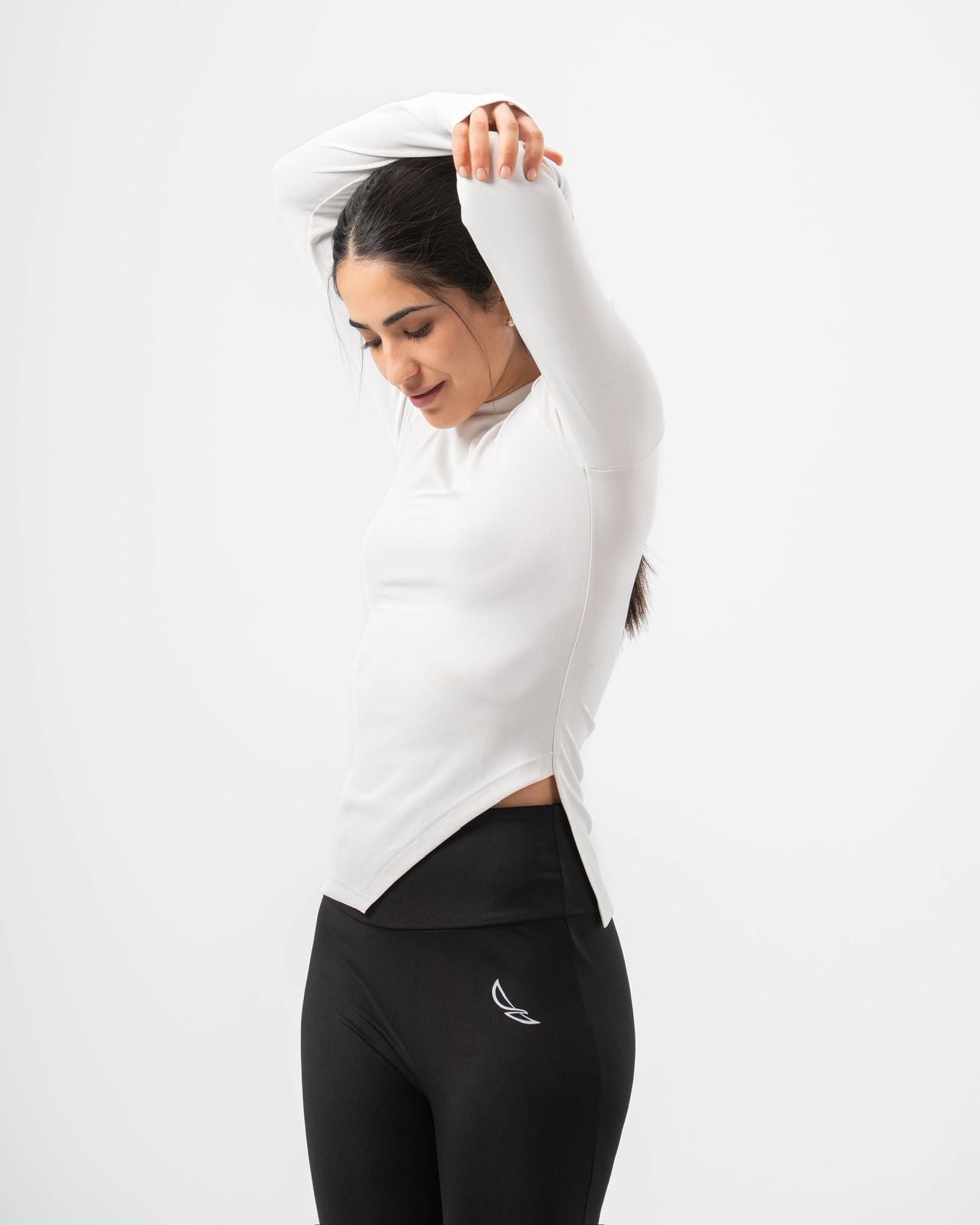 Nova Slit Long Sleeve - White