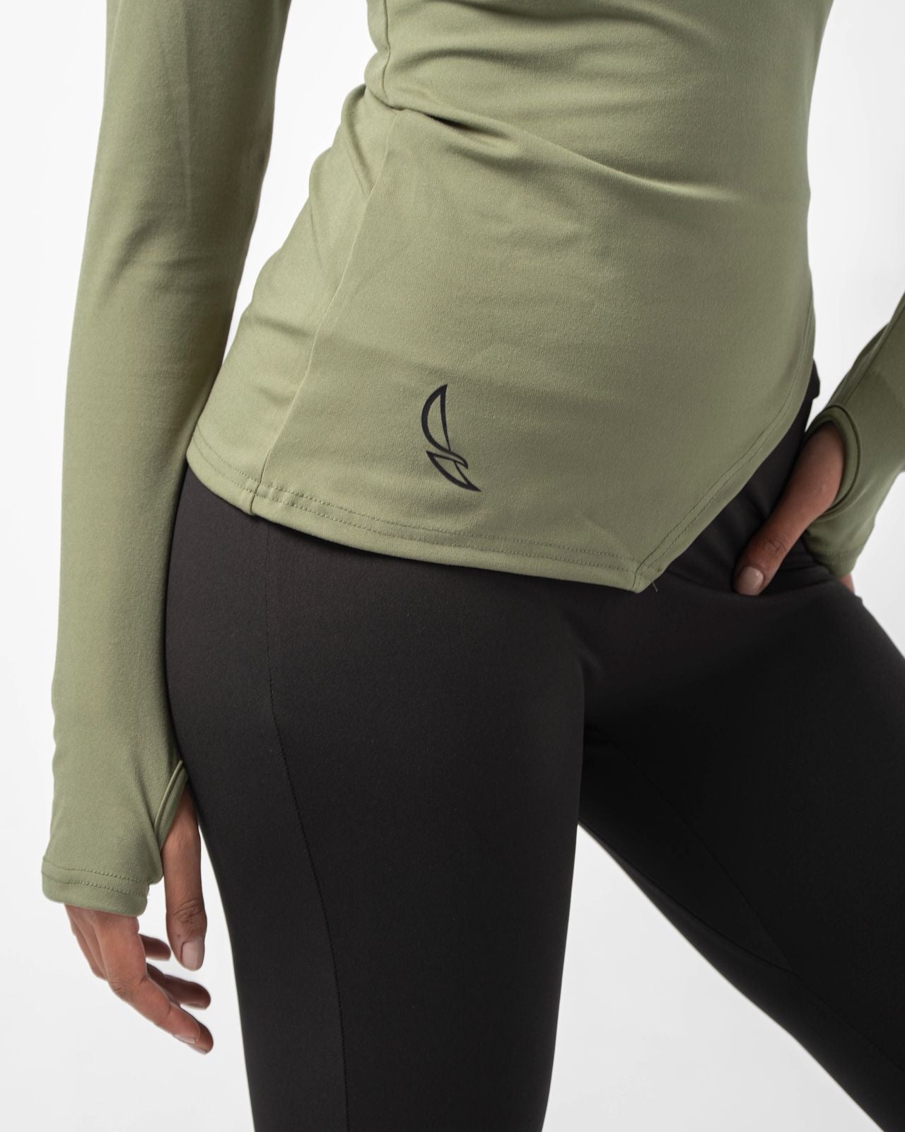 Lyra Quarter Zipper - Army Green