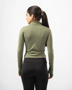 Lyra Quarter Zipper - Army Green