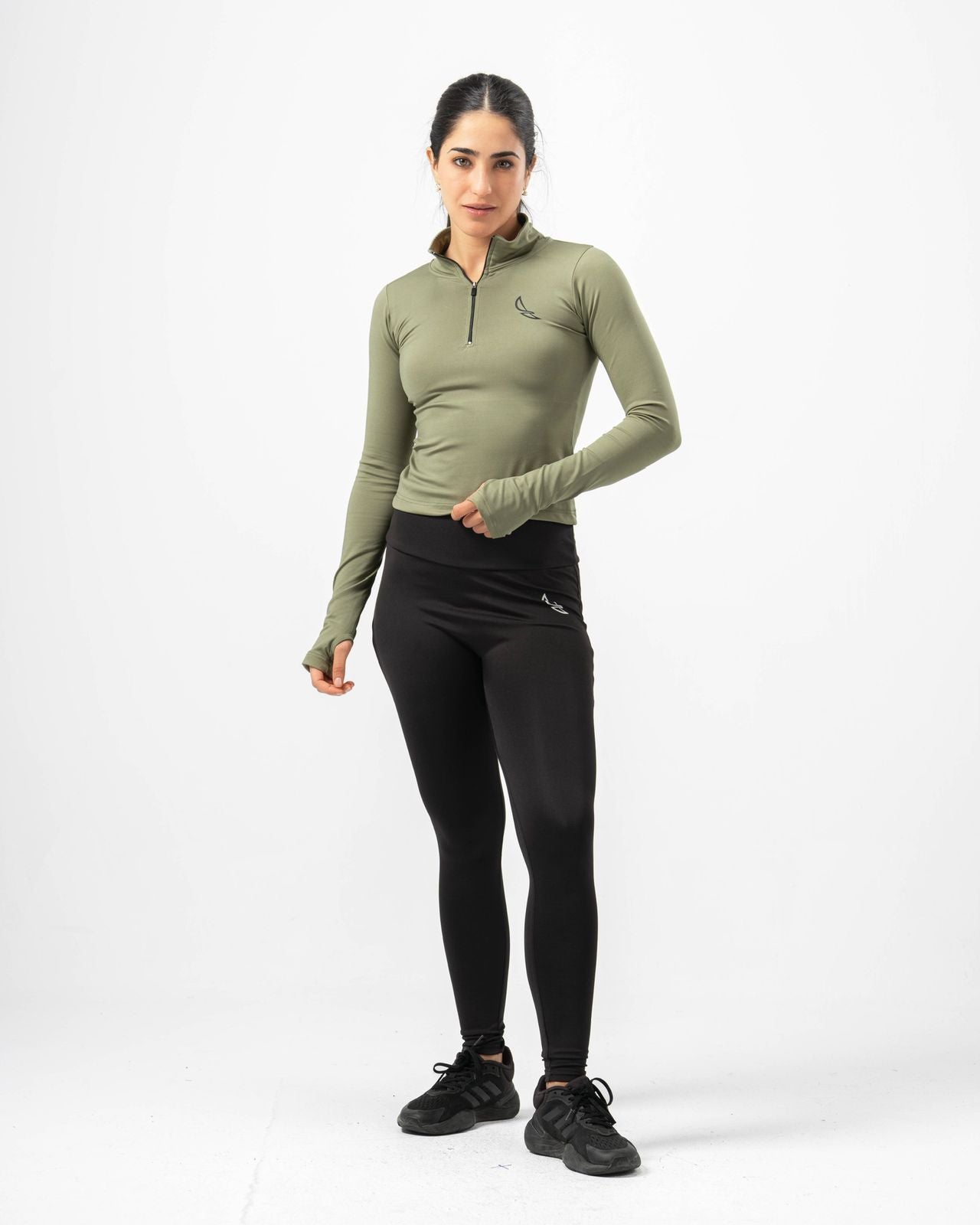 Lyra Quarter Zipper - Army Green